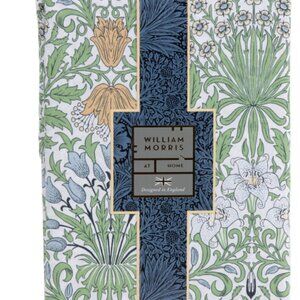 WILLIAM MORRIS England KING Cotton Sateen Garden Green Gold Duvet Cover 3pc